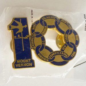 Vintage Telephone Pioneers of America Enamel Pin Chapter 10 Mount Vernon
